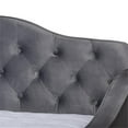 thumbnail image 6 of Bowery Hill Transitional Velvet Button Tufted Full Daybed with Trundle in Gray, 6 of 9
