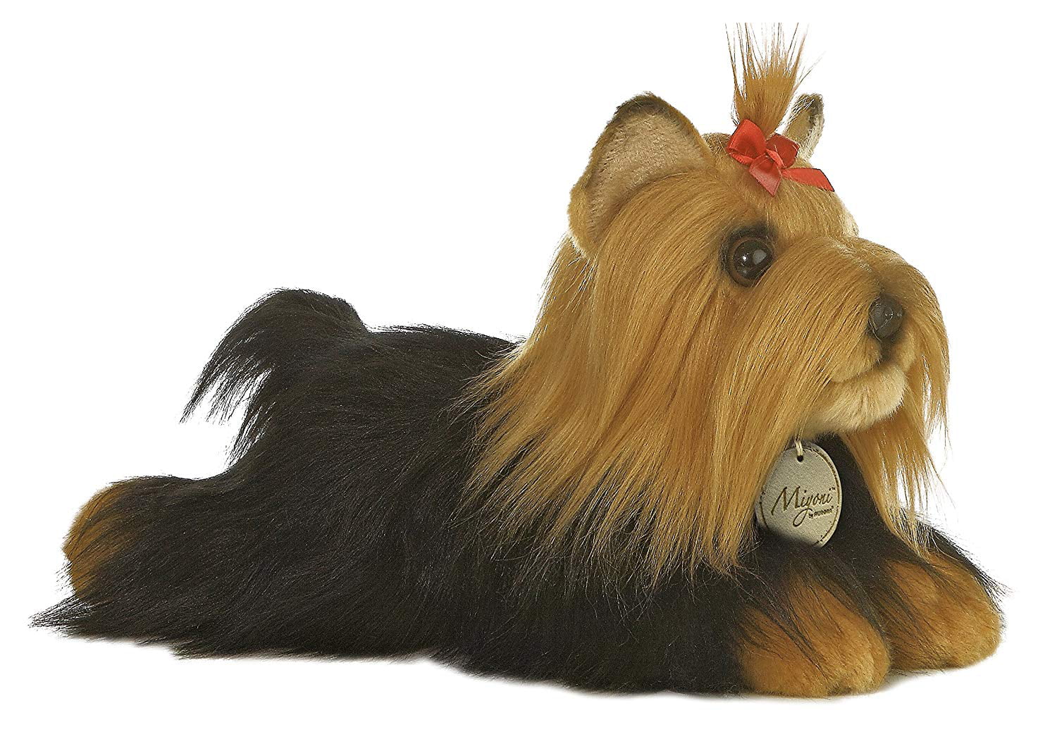 Aurora World Miyoni 11" Yorkshire Terrier Stuffed Dog with Brush 