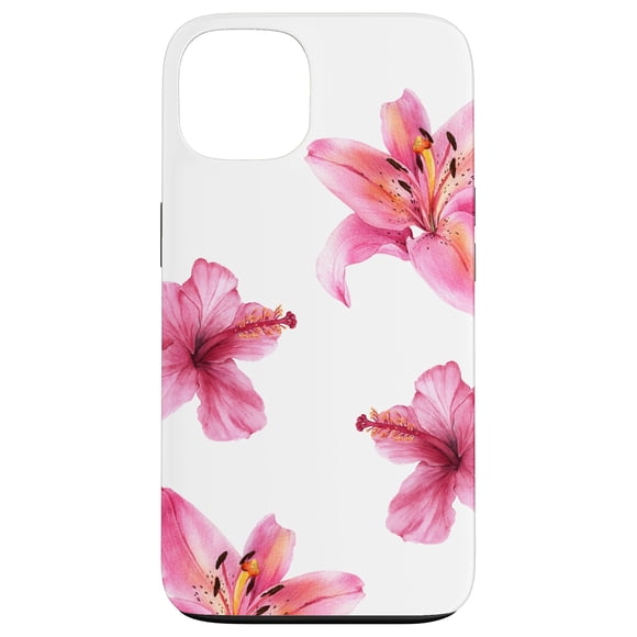 Funda para teléfono móvil con estampado floral de verano para iPhone 13, diseño tropical