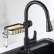 thumbnail image 3 of 2 estantes de ducha de acero inoxidable negro sin taladrar, estante de baño telescópico de acero inoxidable, estante de soporte para ducha, soporte para jabón de ducha, 3 of 3