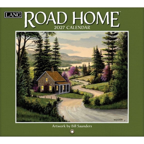 Lang Brands, Road Home 2027 Wall Calendar by Bill Saunders