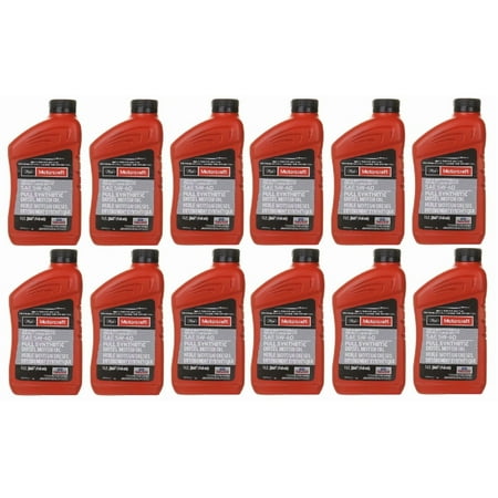 12 Qt. Diesel Engine Motor Oil Ford MOTORCRAFT SAE 5W-40 Super Duty Power Stroke MPN #XO-5W40-QSD
