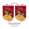 thumbnail image 4 of Evergreen Applique Joyful Christmas Bells House Flag, 28 x 44 inches, 4 of 5