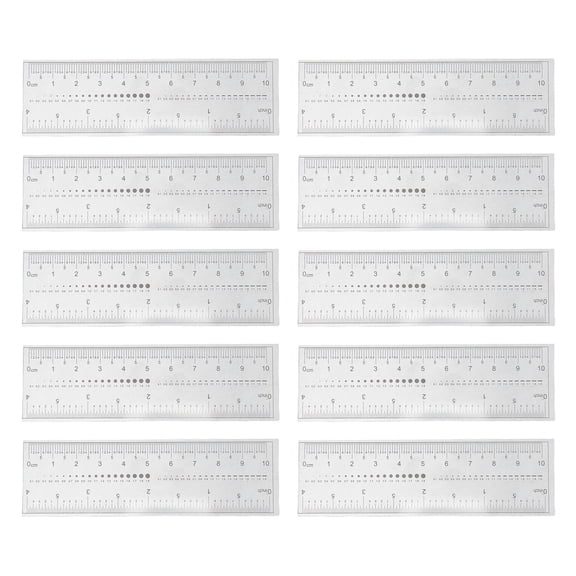 Nail Measure Ruler, Soft Ultra Thin Professional Accurate Measurement Clear PVC Nails Measuring Ruler  For Nail Measuring Tool