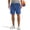 Blue, variant on YUEVORA Casual Shorts for Men, Drawstring Elastic Waist Shorts, Knee Length Relaxed Fit Athletic Shorts with Side Pockets