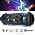 thumbnail image 2 of Outdoor Portable bluetooth Amplified Speaker With LED Lights Colorful LED Wireless Stereo Super Bass Subwoofer Loudspeaker AUX USB FM TF with Phone Holder - Black/Blue/Graffiti/Camouflage/Red, 2 of 7