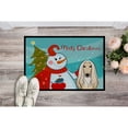 thumbnail image 2 of Caroline's Treasures BB1864MAT Snowman with Afghan Hound Door Mat, Indoor Rug or Outdoor Welcome Mat 18x27 Doormat , 18H, 2 of 2