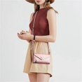 thumbnail image 5 of N.BEKUS Compatible For Samsung Galaxy S24 Skin-touch Wallet Cell Phone Cases with Short + Long Strap PinkGold, 5 of 5