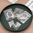thumbnail image 4 of Práctica bolsa de PVC para guardar joyas, antioxidación, para pendientes, collares y pulseras, a prueba de polvo, transparente y gruesa, 4 of 5