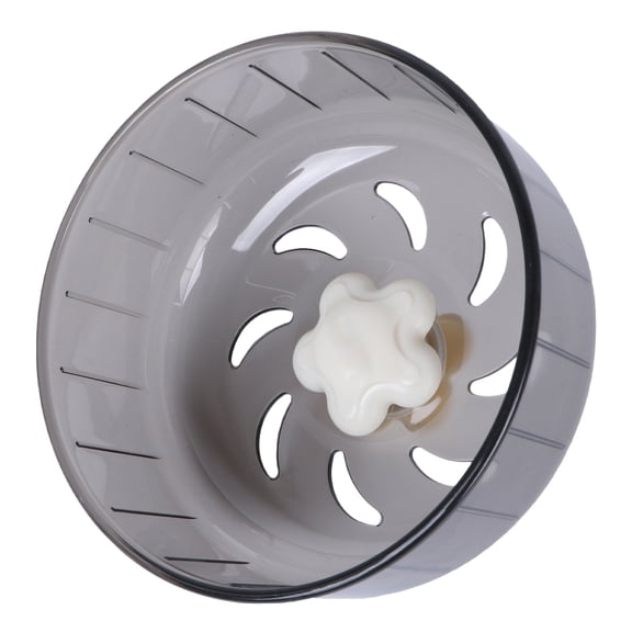 Milisten Plastic Cage Mounted Running Wheel for Hamster Small Pet Exercise Grey