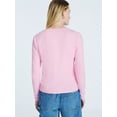thumbnail image 3 of Free Assembly Women's Fitted Cardigan Sweater with Long Sleeves, Lightweight, Sizes XS-XXL, 3 of 5