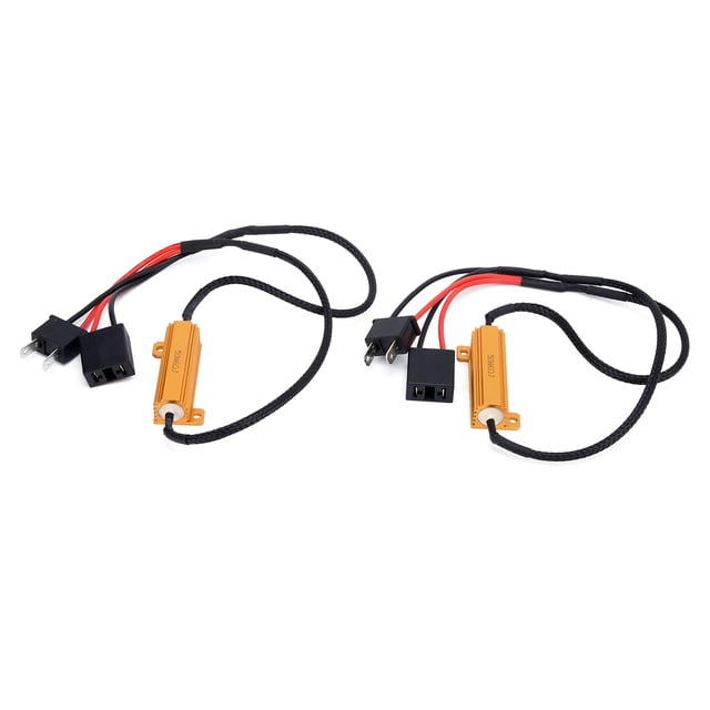 Decodificador LED H7 de 50W, resistencia de carga de 6ohm, cancelador sin errores de Flash para señal de giro de faro de coche, 2 uds.