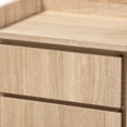 thumbnail image 6 of Baxton Studio Hale Modern and Contemporary Oak Finished Wood 2-Drawer Nightstand, 6 of 8
