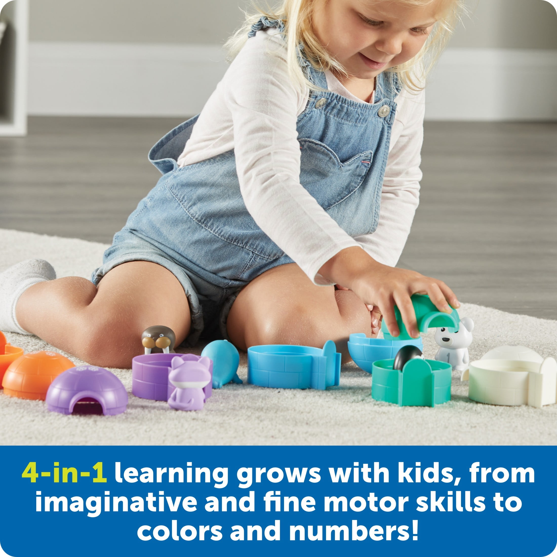 Learning Resources Sort and Seek Polar Animals Toddler Learning Toys for Boys and Girls  Sorting Toys for Kids   Ages 18+ months