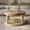 Natural Wood, variant on 31.5 Inch Round Solid Wood Coffee Table & Sofa Table - Two-Tier Thickened Top, Sturdy Legs, Circle Table for Living Room (Natural Wood)
