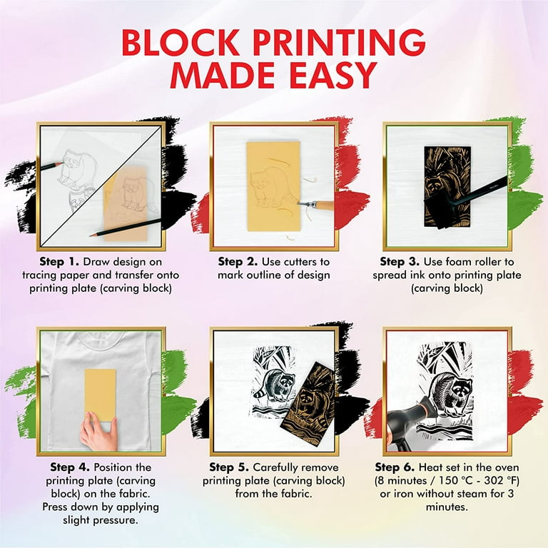 Marabu Block Printing Kit - Walmart.com
