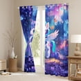 thumbnail image 3 of Erosebridal 3D Cartoon Unicorn Black Out Curtains For Kids,Cute Magic Animal Curtains Pack of 2 (42x63 Each), 3 of 7