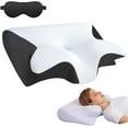 thumbnail image 1 of Restora Pillow for Sleep, Restora Cervical Neck Traction Pillow, Ergonomic Side Sleeper Pillows, Breathable Memory Foam Contour Pillows for Side, Back, Stomach Sleepers,Washable Cooling Cover, 1 of 6