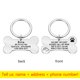 thumbnail image 1 of Collar personalizado, etiqueta de identificación de mascota, nombre de identificación de mascota grabado para gato, cachorro, etiqueta de perro, colgante, llavero, etiqueta de hueso, accesorios para mascotas, triangulación de envíos Tan Jianjun unisex, 1 of 2