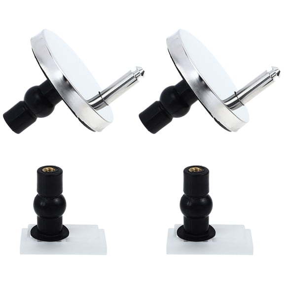 MERRYHAPPY Universal Toilet Seat Fixing Parts Kit with Metal, Plastic, Rubber Bolts and Nuts, Multi-Color Replacement Hardware