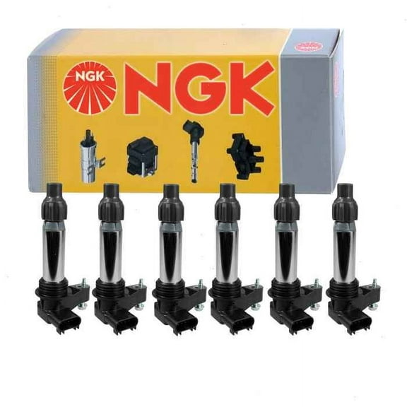 6 pc NGK Ignition Coils compatible with GMC Canyon 3.6L V6 2015-2016