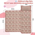 thumbnail image 5 of Beige Christmas Character Pattern Toddler Nap Mats for Kids Preschool,50"x20" Sleeping Mat Bag or Kids,Toddler Sleeping Bag,Toddler Nap Mat or Daycare, 5 of 6