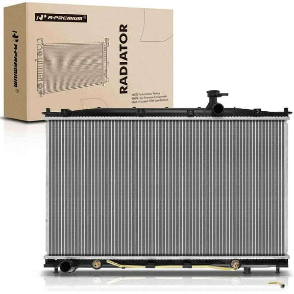 A-Premium Engine Coolant Radiator with Transmission Oil Cooler Compatible with Hyundai Santa Fe 2007-2009 V6 2.7L 3.3L, Automatic Transmission, Replace# 253100W100