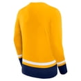 thumbnail image 3 of Men's Fanatics Gold Nashville Predators Back Pass Lace-Up Long Sleeve T-Shirt, 3 of 3