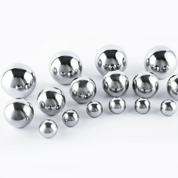 CIMAXIC Hollow Chrome Ball Gazing Ball Steel Silver General Users Interior Decor 1Pack