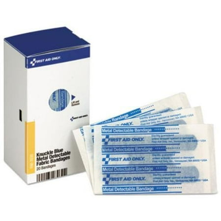 First Aid Only Plastic Bandages - FAOFAE3030 - , INC. SC Blue Metal Detectable Bandages, Bandages_Type - Plastic By First Aid Only