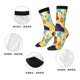 thumbnail image 5 of Balery Musical Instruments Calcetas Largas con Estampado para Hombre y Mujer – Suaves y Transpirables, Talla Única (US 5-11), 5 of 6