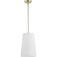 thumbnail image 3 of Progress Lighting Clarion 1-Light Pendant, Satin Brass, Etched Glass Shade, 3 of 14