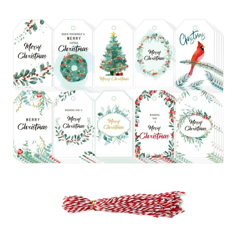 Winter Watercolor Gift Tag Set - Punch Studio