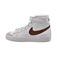 thumbnail image 4 of Nike Blazer Mid '77 (PS) Little Kids' Shoes White-Pecan-Vivid Sulfur da4087-103, 4 of 6
