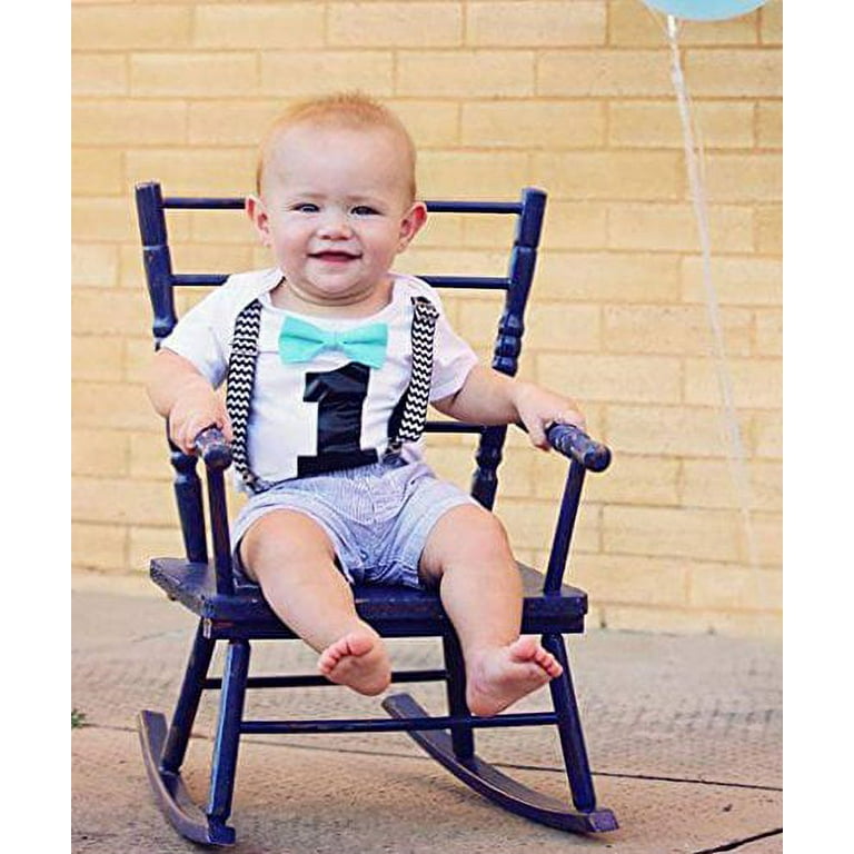 Baby boy first store birthday safari outfit