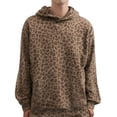 thumbnail image 2 of Hoodies for Women Loose Spring Crewneck Fashion Sweatshirts Leopard Print Long Sleeve Fall Casual Top, 2 of 4