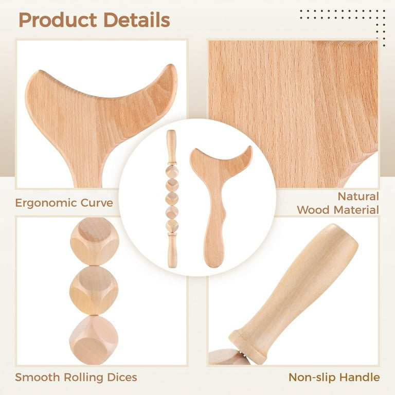 Wood Therapy Massage Tools Kit SLMSGRLKT34