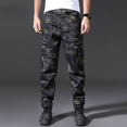 thumbnail image 2 of Pantalones harén de camuflaje para hombre, pantalones cargo de camuflaje Y2k azul marino para hombre, pantalones holgados de algodón para exteriores, pantalones estilo coreano más baratos de Harajuku, 2 of 5