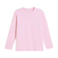 thumbnail image 4 of Abcomgle Sweatshirts for Girls 14-16 Cute Crewneck Long Sleeve Girls Pullover Top Drop Shoulder Solid Color Sweaters for Girls 10-12 Fleece Winter School Clothes for Teen Girls, 4 of 6