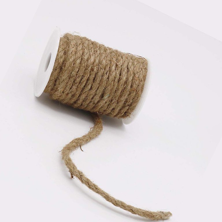 Natural Jute Twine, 33 Feet Long Brown Twine Rope for Crafts, Gift  Wrapping, Packing, Gardening and Wedding Decor 