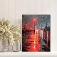 thumbnail image 2 of Cityscape Street Painting Canvas Wall Art，Modern Decor for Living Room Bedroom Office Hotel, 2 of 8