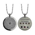 thumbnail image 1 of Collar de salud con energía escalar de ciencia cuántica, colgante redondo de acero inoxidable con piedra de germanio para hombres, mujeres, padres y madres, plata, código de modelo 30420 Plata, 1 of 4