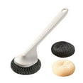 thumbnail image 2 of Fiudx Estropajo de Acero Inoxidable, Bola de Limpieza Reemplazable, Cepillo con Mango Ergonómico, Diseño Antidesprendimiento, Uso Versátil En La Cocina, Esencial para Cocinar En Casa, Eliminación de, 2 of 5