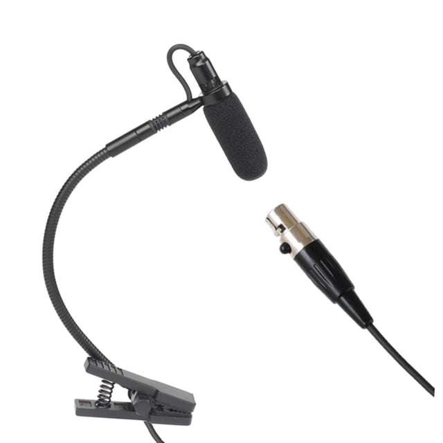 VONKY Instrument Microphone Condenser Clip Metal for Performance Stage Sax Trumpet L3 Black L6