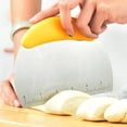 thumbnail image 1 of Raspador de masa para Pizza de acero inoxidable, 2 uds., con mango de cuchillo, cortador de masa para pasteles de Pizza Sincero Electrónica, 1 of 5