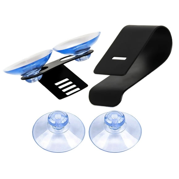 Ramtech Car Windshield Mount and Sun Visor Clip Mounting Kit for Radar Laser Detector for Escort Passport 4200 4500 4600 5000 6800 7500 7500s 8500 8500 X50 9500i 9500ix C65 S55 SC55 X70 X80, WMCL