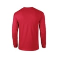 thumbnail image 4 of The Gildan Adult Ultra Cotton 6 oz Long Sleeve T-Shirt - RED - XL, 4 of 4