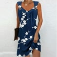 thumbnail image 2 of Drses Summer Dresses for Women 2024 Vacation Trendy Floral Boho Mini Dress Sleeveless Casual Beach Sundresses Cover Ups, 2 of 5