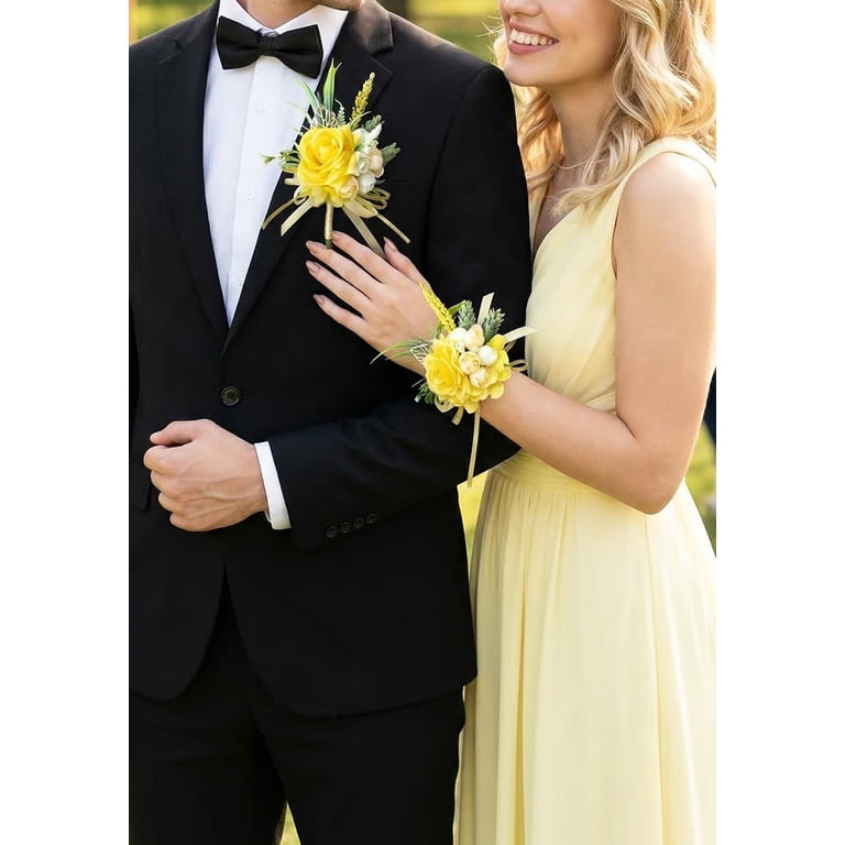 prom corsage for yellow dress Florist Prom Corsage For Yellow Dress GLOWING YELLOW Prom Corsage In Sugar Land, TX BOUQUET FLORIST