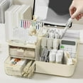 thumbnail image 6 of Hovmgk Desktop Drawer Organizer, Transparent Multi-Use Storage Solution for Stationery, Desk Supplies & Small Items, Compact and Sturdy Organizer with Convenient Handle for Home & Office, 6 of 6